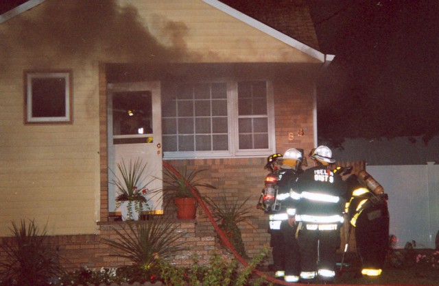 Structure fire Isabelle Street. Fire started in garage and auto-extended to the first floor, October 2005.